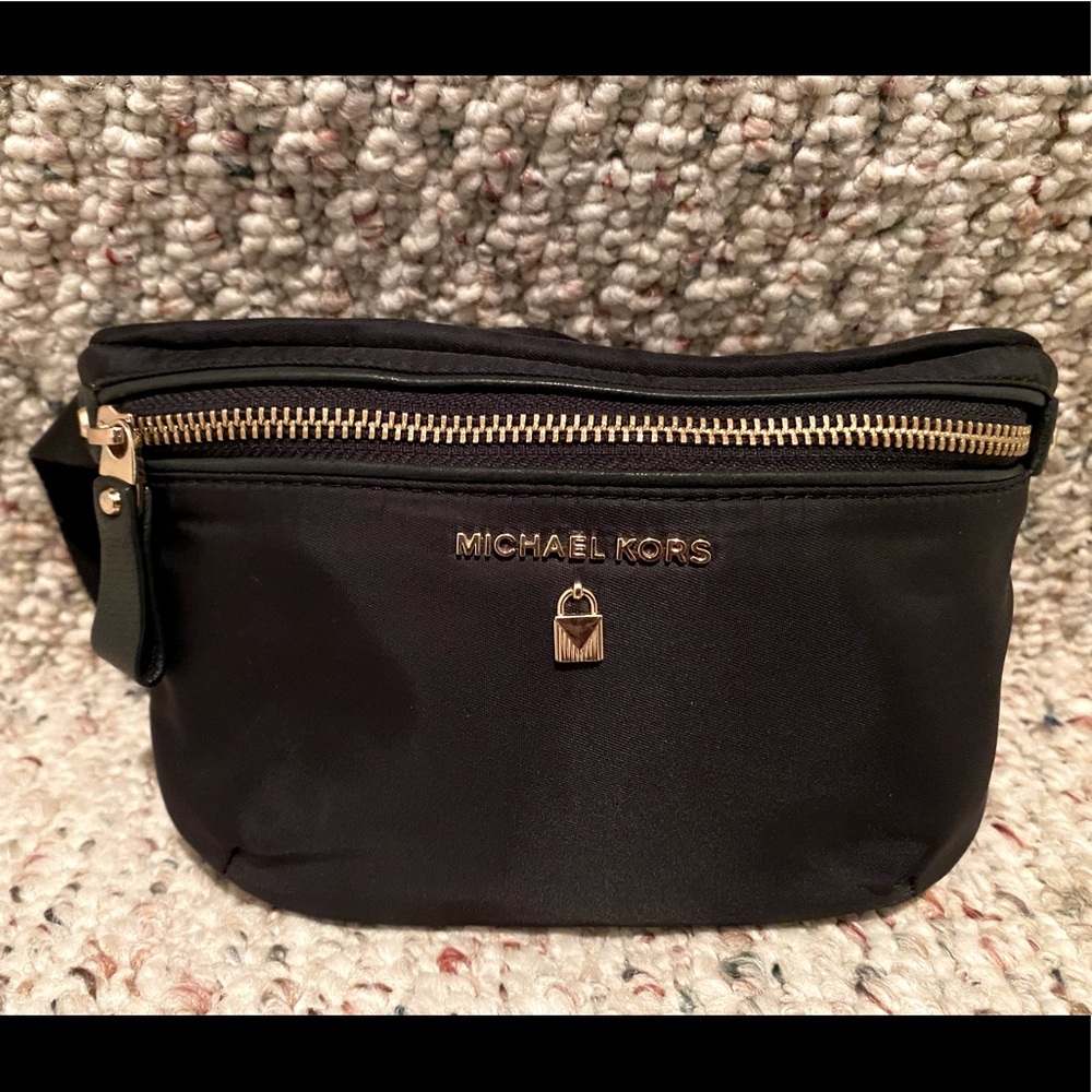 Michael Kors black fanny pack.